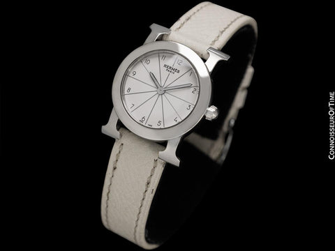 Hermes Heure H Ronde Ladies Quartz Watch - Stainless Steel