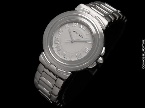 Tiffany & Co. Mens Intaglio Quartz Bracelet Watch - Stainless Steel