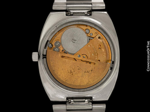 1980 Omega Seamaster Vintage Mens Bracelet Automatic Day Date Tiffany Blue Watch - Stainless Steel