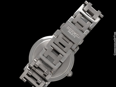 Hermes Clipper Ladies Quartz Watch with Mother of Pearl Dial - Stainless Steel