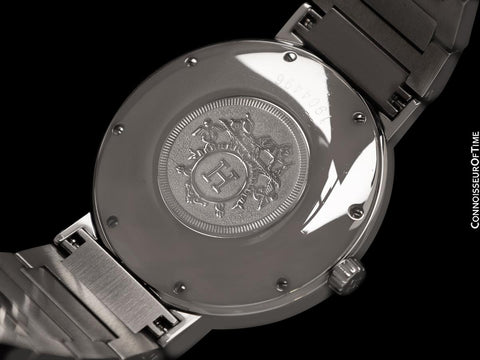 Hermes Nomade Mens 37mm Uncommon Auto-Quartz Watch - Stainless Steel