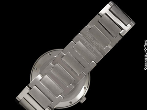 Hermes Nomade Mens 37mm Uncommon Auto-Quartz Watch - Stainless Steel