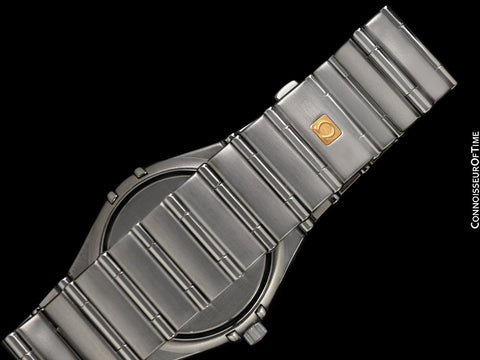 Omega Constellation Manhattan Mens Bracelet Gray Dial Steel Watch - Papers & Booklets