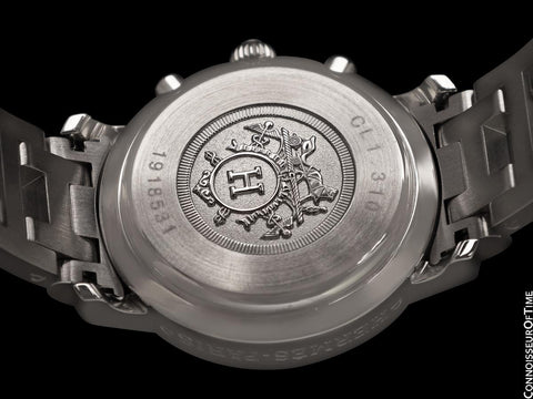 Hermes Clipper Ladies / Unisex Chronograph Quartz Watch - Stainless Steel