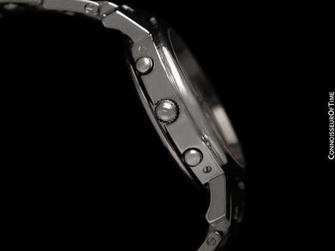 Hermes Clipper Mens Full Size 38mm Chronograph Quartz Watch - Stainless Steel