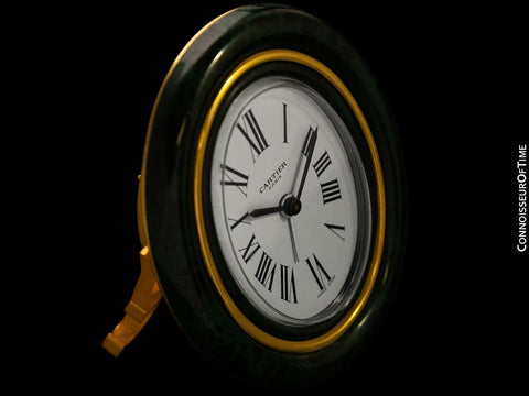 Jimmy Carter Owned & Used Cartier Baignoire Desk Clock, Gilt Brass - Presidential Provenance