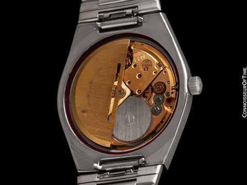 1975 Omega Geneve Vintage Mens Automatic Day Date Bracelet Watch - Stainless Steel