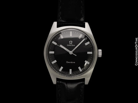 1969 Omega Geneve Vintage Mens Waterproof Style Classic Watch - Stainless Steel