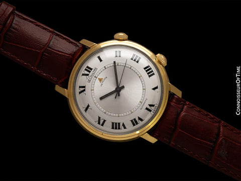 1969 Jaeger-LeCoultre Vintage Mens Memovox Alarm Reveil, Automatic - 14K Gold