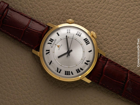 1969 Jaeger-LeCoultre Vintage Mens Memovox Alarm Reveil, Automatic - 14K Gold