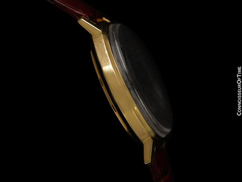 1969 Jaeger-LeCoultre Vintage Mens Memovox Alarm Reveil, Automatic - 14K Gold