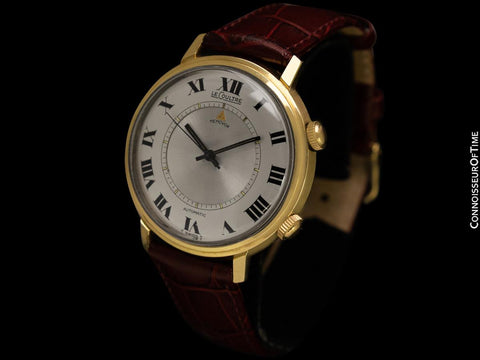 1969 Jaeger-LeCoultre Vintage Mens Memovox Alarm Reveil, Automatic - 14K Gold