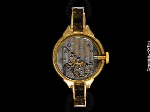 1955 Patek Philippe Vintage Ladies Fancy Lug Watch - 18K Gold & Diamonds
