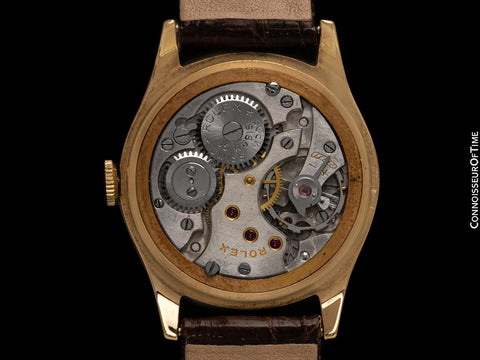 1950 Rolex Precision Vintage Mens Dress Watch - 9K Gold