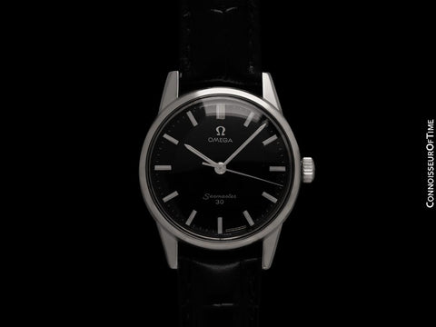 1963 Omega Seamaster 30 Vintage Mens Handwound Watch, Larger 35mm Model - Stainless Steel