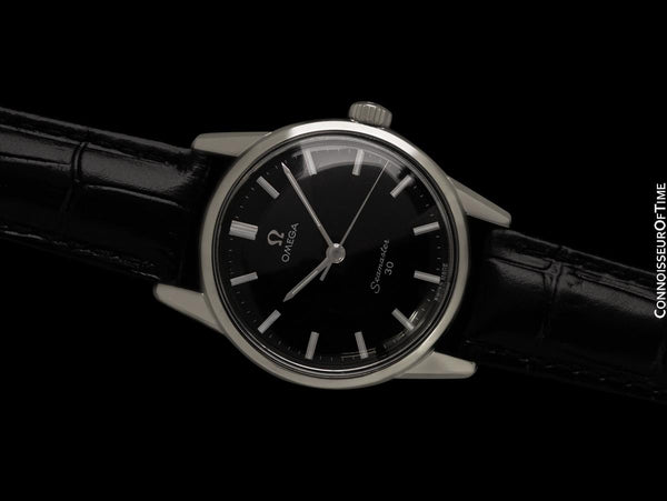 1963 Omega Seamaster 30 Vintage Mens Handwound Watch, Larger 35mm Model - Stainless Steel