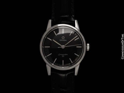 1962 Omega Seamaster 30 Vintage Mens Handwound Watch, Larger 35mm Model - Stainless Steel