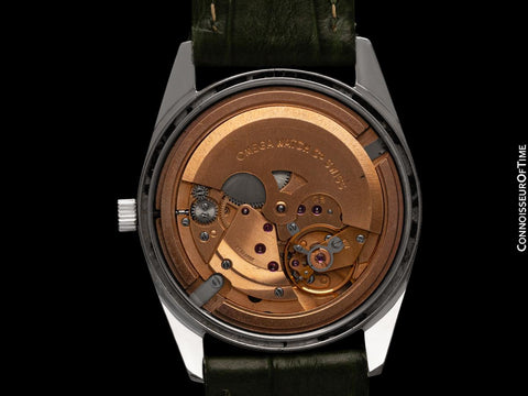 1973 Omega Vintage De Ville Mens Cal. 711 Automatic Watch with Emerald Green Dial - Stainless Steel