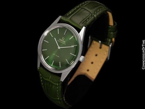 1973 Omega Vintage De Ville Mens Cal. 711 Automatic Watch with Emerald Green Dial - Stainless Steel
