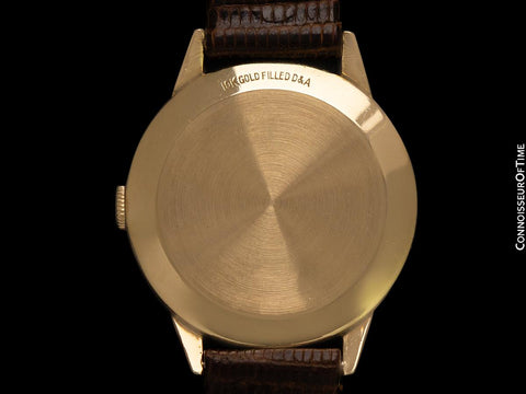1949 Jaeger-LeCoultre Vintage Mens Triple Date Moon Phase Calendar Watch - 10K Gold Filled