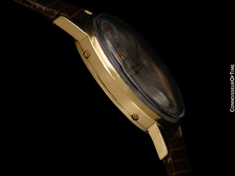 1949 Jaeger-LeCoultre Vintage Mens Triple Date Moon Phase Calendar Watch - 10K Gold Filled