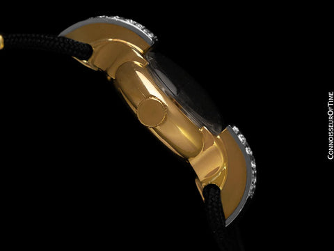 1955 Patek Philippe Vintage Ladies Fancy Lug Watch - 18K Gold & Diamonds