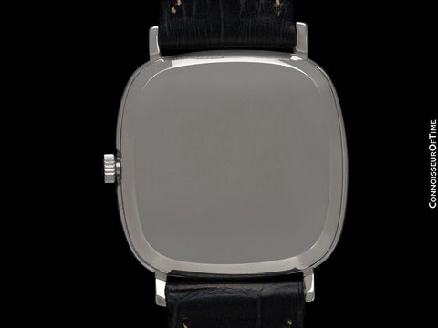 1972 Omega De Ville Vintage Mens Automatic Classic Retro TV Case Watch with Royal Blue Dial - Stainless Steel