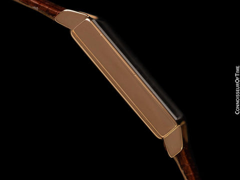 1960's Patek Philippe Vintage Mens Handwound Gondolo Square Dress Watch, Ref. 3430 - 18K Rose Gold