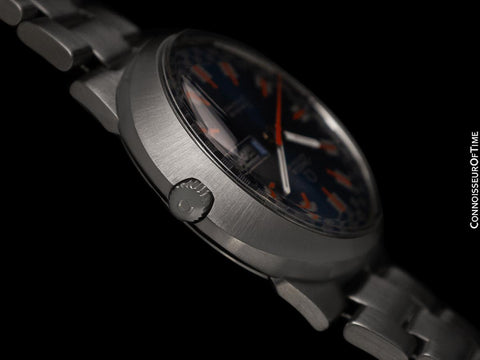 1970 Omega Dynamic Vintage Mens Cal. 752 Watch with Racing Dial - Stainless Steel