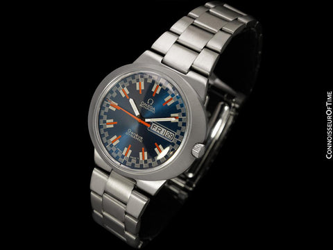 1970 Omega Dynamic Vintage Mens Cal. 752 Watch with Racing Dial - Stainless Steel