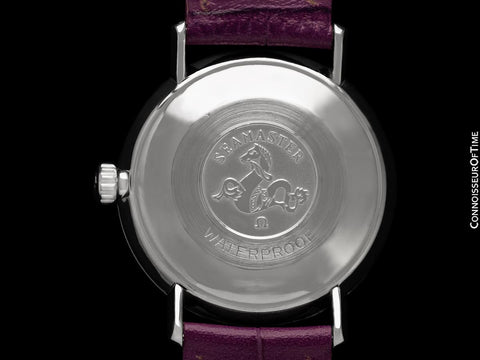 1966 Omega Seamaster Mens Vintage Cal. 565 Watch with Purple Dial - Stainless Steel