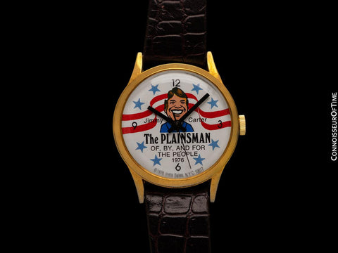 Personally Owned By President Jimmy Carter - 1976 Presidential Campaign "The Plainsman" Watch - Presidential Provenance