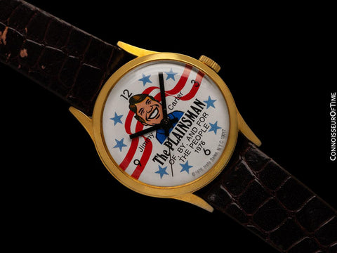 Personally Owned By President Jimmy Carter - 1976 Presidential Campaign "The Plainsman" Watch - Presidential Provenance