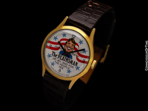 Personally Owned By President Jimmy Carter - 1976 Presidential Campaign "The Plainsman" Watch - Presidential Provenance
