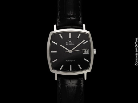 1973 Omega Geneve Vintage Mens Automatic Dress Watch - Stainless Steel