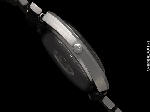 1978 Omega Seamaster Vintage Mens Bracelet Automatic Day Date Black Dial Watch - Stainless Steel