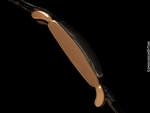 1940 Patek Philippe Vintage Mens Midsize Square Watch with Bunny Ear Lugs - 18K Rose Gold