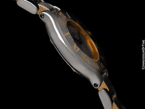 Cartier Must De 21C Mens Midsize Unisex Watch - Stainless Steel & 18K Gold