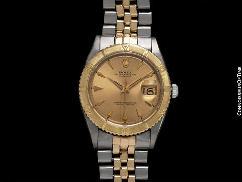 1961 Rolex Vintage Turn-O-Graph Thunderbird Datejust Mens Watch, 1625 - Stainless Steel & 18K Gold
