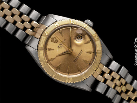 1961 Rolex Vintage Turn-O-Graph Thunderbird Datejust Mens Watch, 1625 - Stainless Steel & 18K Gold