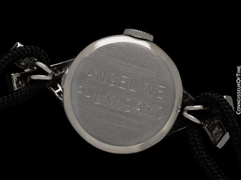 1950's Patek Philippe Vintage Ladies Ref. 3036 Watch with Sculpted Lugs - 18K White Gold & Diamonds