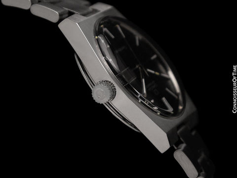 1972 Omega Geneve Vintage Retro Automatic Day Date Mens Dial Watch - Stainless Steel