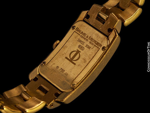Gwyneth Paltrow Owned & Often Worn Watch - Baume & Mercier Heavy 18K Gold Hampton Milleis Watch