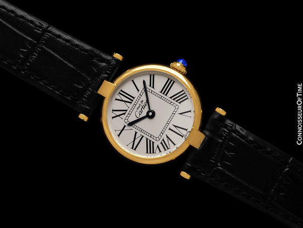 Must De Cartier Vendome Ladies Vermeil Watch - 18K Gold Over Sterling Silver