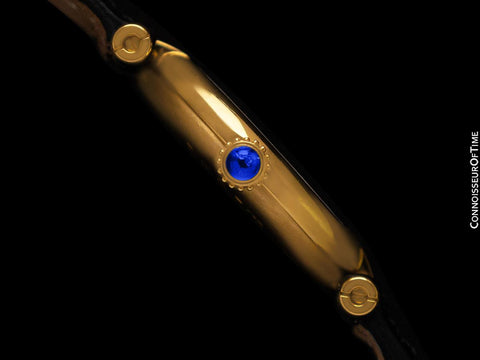 Must De Cartier Vendome Ladies Vermeil Watch - 18K Gold Over Sterling Silver