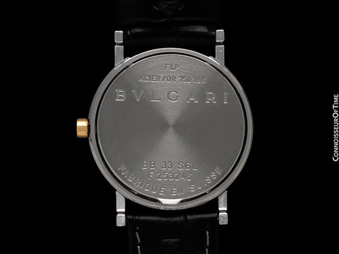 Bvlgari Bvlgari (Bulgari) Mens Watch, BB 33 SGL - Stainless Steel & Solid 18K Gold