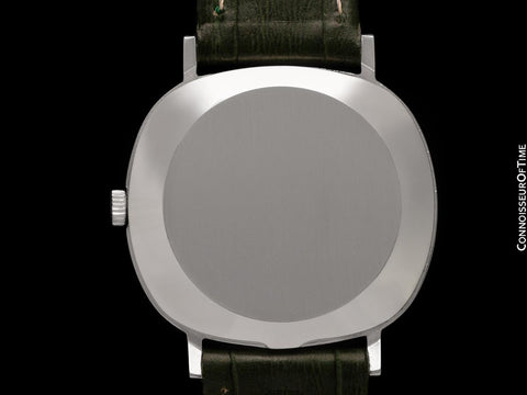 1973 Omega De Ville Mens Classic Vintage TV Shape Automatic Emerald Green Dial Watch - Stainless Steel