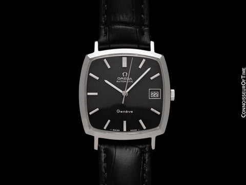 1973 Omega Geneve Vintage Mens Automatic Dress Watch - Stainless Steel