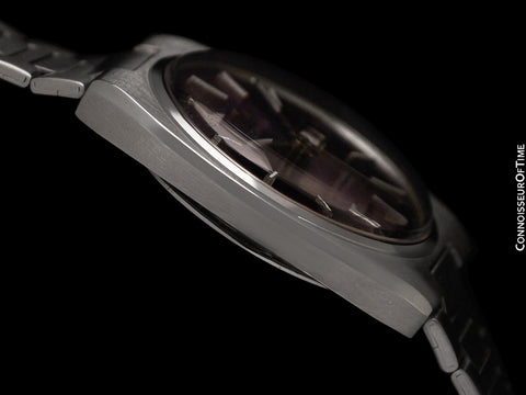 1979 Omega Seamaster Vintage Mens Bracelet Automatic Day Date Royal Amethyst Dial Watch - Stainless Steel