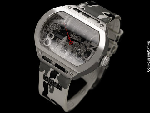 Dunamis (Jason of Beverly Hills) Spartan Mens Large 3+ Carats of Floating Diamonds Watch - Box & Booklet